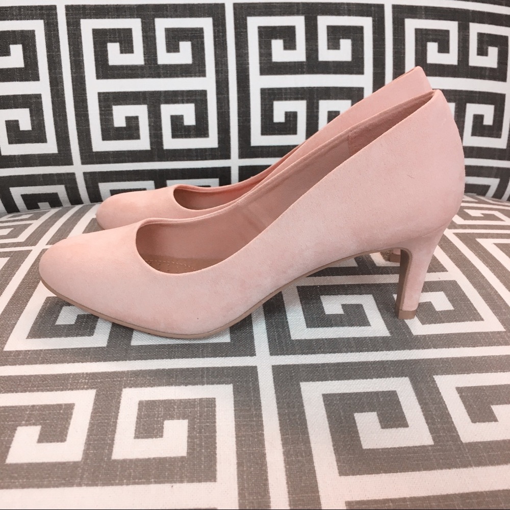 Pink Velvet Heels